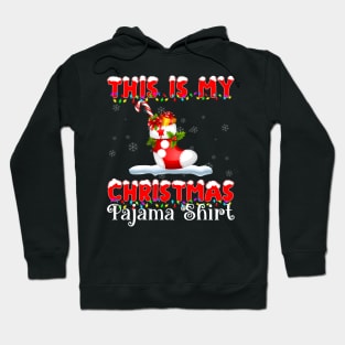 this is my Christmas pajama shirt red sock with gifts Hoodie